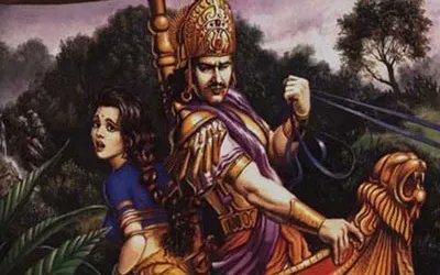 Jayadratha humiliates Draupadi