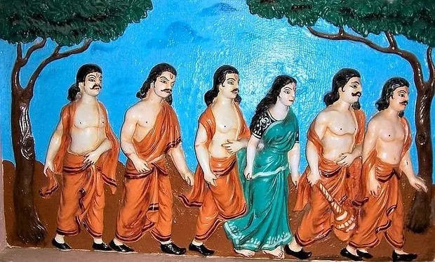 Pandavas in exile